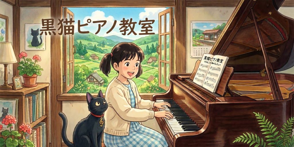 Kuroneko Piano School main visual.